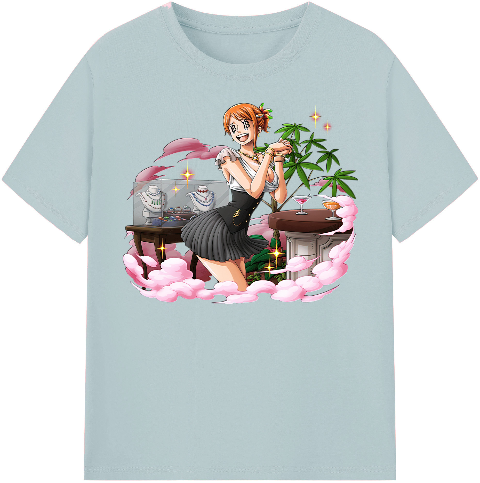 ワンピース ナミ ONE PIECE Nami 綿100％半袖Tシャツ（フロントプリント）